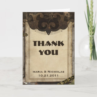 Tarjeta de agradecimiento a Steampunk