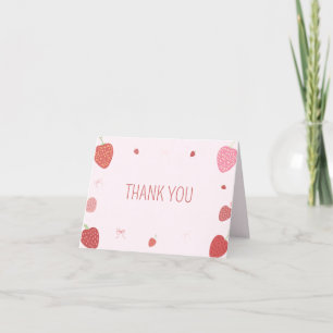 Tarjeta de agradecimiento a Strawberry 1Berry Firs