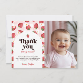 Tarjeta de agradecimiento a Strawberry Berry prime