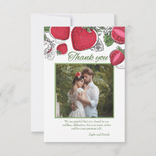 Tarjeta de agradecimiento a Strawberry Vine