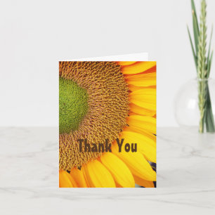 Tarjeta de agradecimiento a Sunflower Center Flora