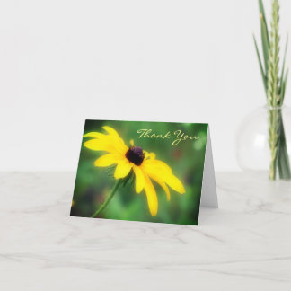 Tarjeta de agradecimiento a Susan Daisy Flower Bla