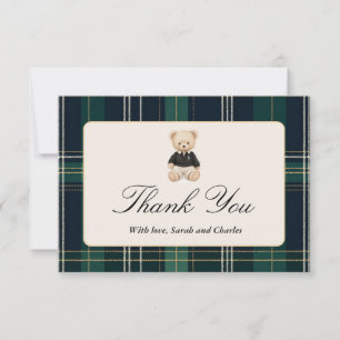 Tarjeta de agradecimiento a Teddy Bear Baby Shower