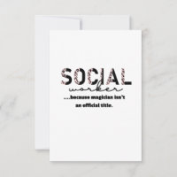 Tarjeta de agradecimiento a trabajador social dive