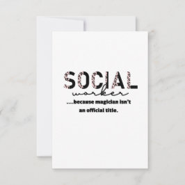 Tarjeta de agradecimiento a trabajador social dive