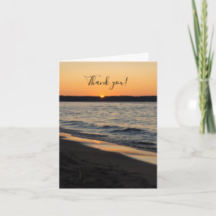 Tarjeta de agradecimiento a Traverse Sunset