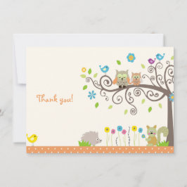 Tarjeta de agradecimiento a través de Baby Shower 