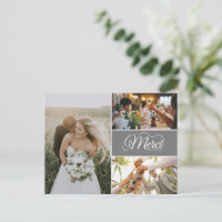 Tarjeta de agradecimiento a través de la foto del 