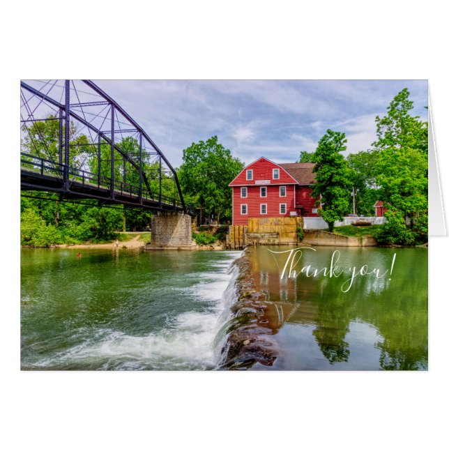 Tarjeta de agradecimiento a través de War Eagle Cr (Anverso (Horizontal))