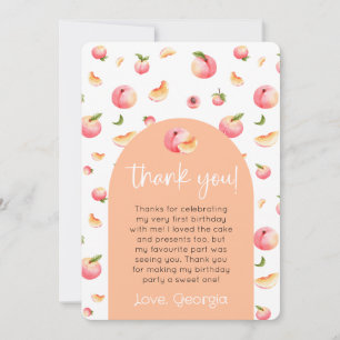 Tarjeta de agradecimiento a un dulce de la chica d