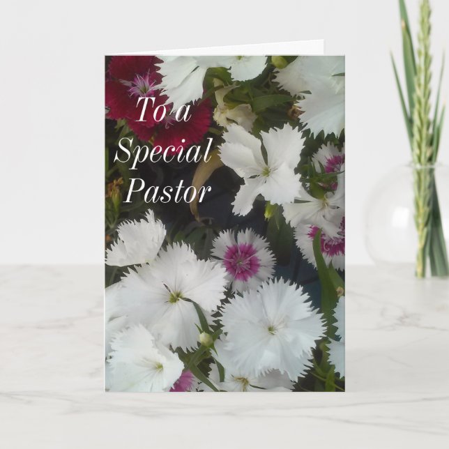 Tarjeta De Agradecimiento A Un Pastor Especial (Anverso)