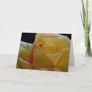 Tarjeta De Agradecimiento A una hermana especial