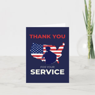 Tarjeta de agradecimiento a Veterans Day