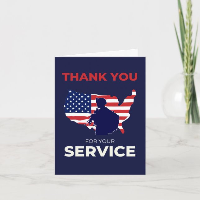 Tarjeta de agradecimiento a Veterans Day (Anverso)