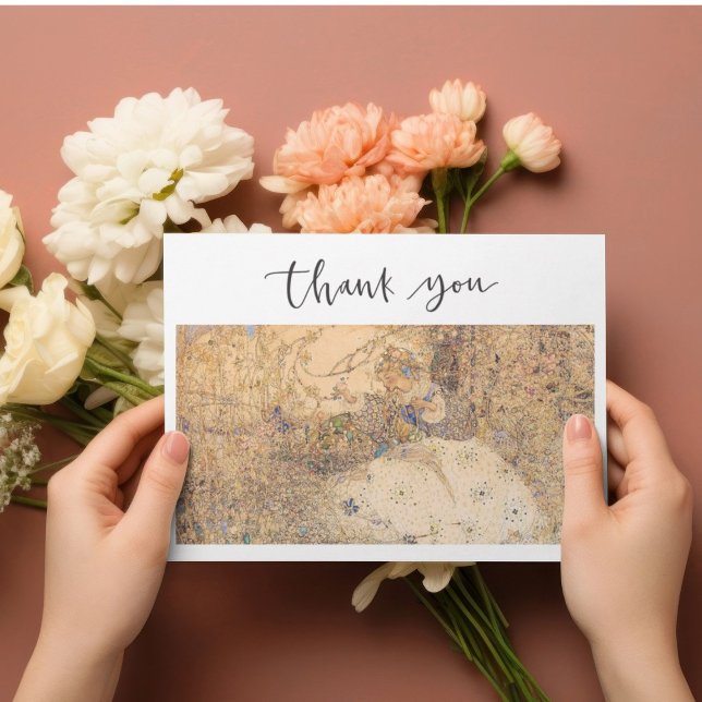 Tarjeta de agradecimiento a Vintage Art Nouveau Br (Subido por el creador)