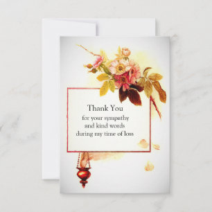 Tarjeta de agradecimiento a Vintage Flower