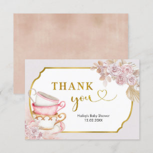 Tarjeta de agradecimiento a Vintage Tea Fiesta