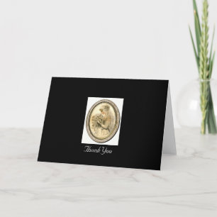 Tarjeta de agradecimiento a Vintage Wedding & Brid