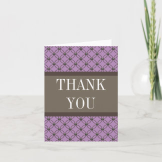 Tarjeta de agradecimiento a Violet Fancy Lattice