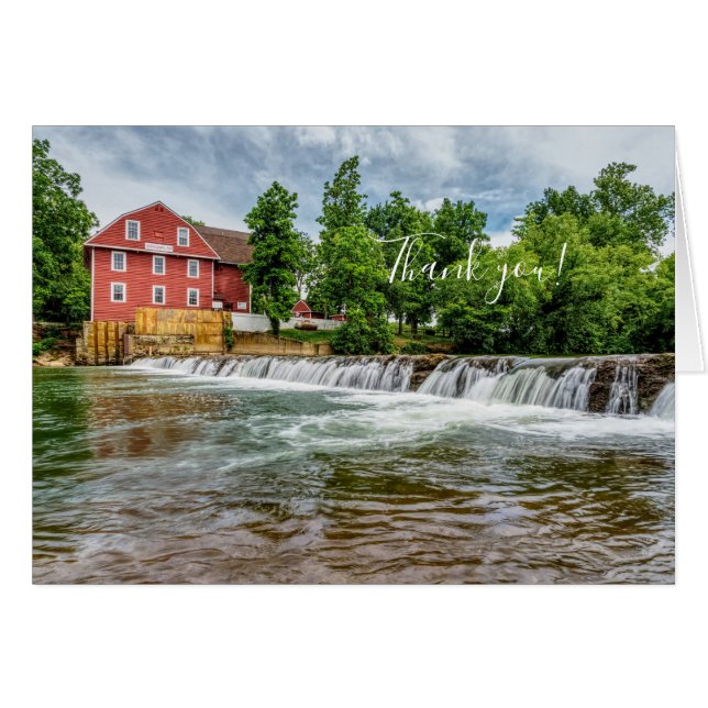 Tarjeta de agradecimiento a War Eagle Mill and Wat (Anverso (Horizontal))