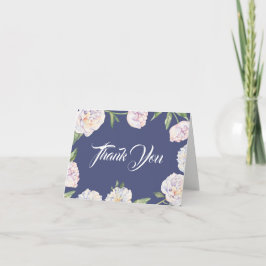 Tarjeta de agradecimiento a White Peony Floral Spr
