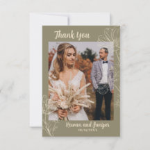 Tarjeta de agradecimiento a Wildy Yours Rustic Boh