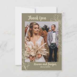 Tarjeta de agradecimiento a Wildy Yours Rustic Boh