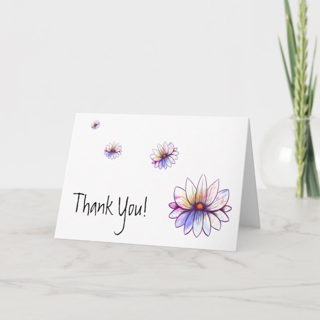 Tarjeta de agradecimiento a Wind Blown Splatter Lo (Anverso)