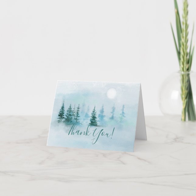 Tarjeta de agradecimiento a Winter Wonderland (Anverso)