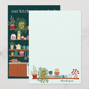 Tarjeta De Agradecimiento ABASTECE LA COCINA Despedida de soltera PERSONALIZ