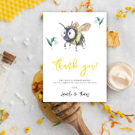 Tarjeta De Agradecimiento Abeja acuarela - gracias