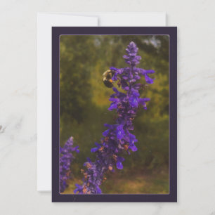 Tarjeta De Agradecimiento abeja en lavanda