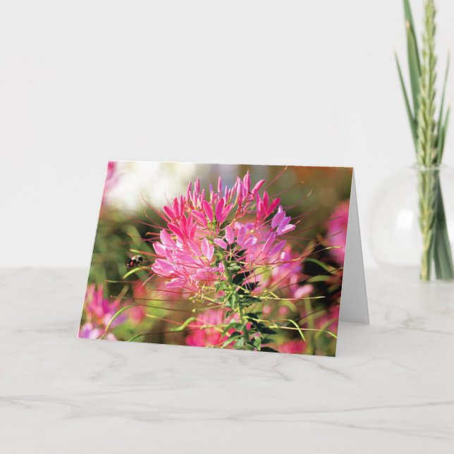 Tarjeta De Agradecimiento Abeja feliz (Anverso)