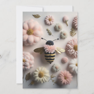 Tarjeta De Agradecimiento Abeja Feliz 