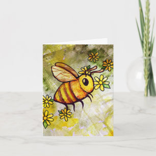 Tarjeta De Agradecimiento Abeja Linda
