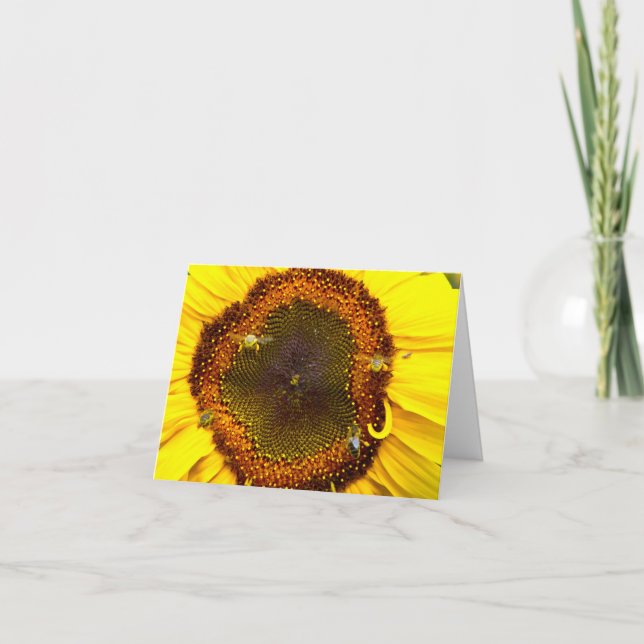 Tarjeta De Agradecimiento Abeja ocupada (Anverso)