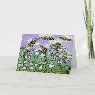 Tarjeta De Agradecimiento Abejas