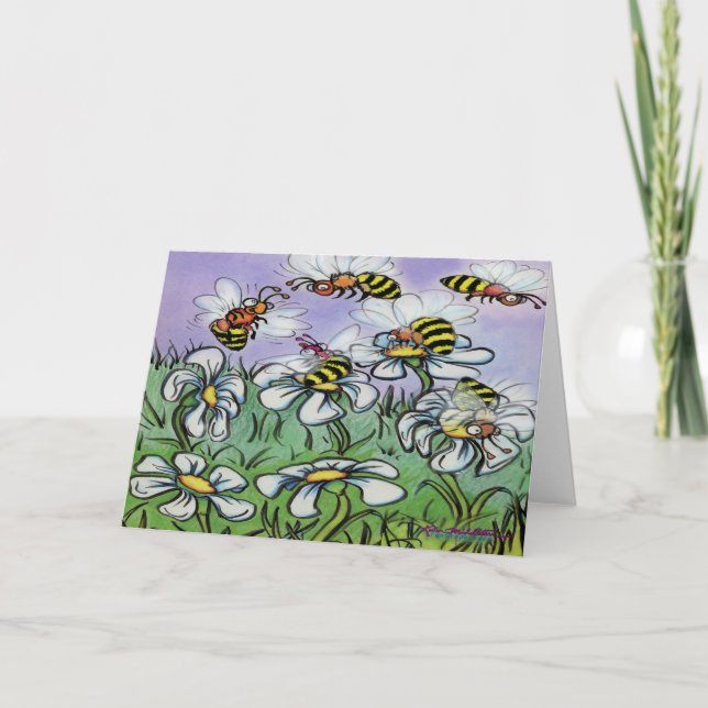 Tarjeta De Agradecimiento Abejas (Anverso)