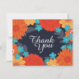 Tarjeta De Agradecimiento Abejas y flores Gracias