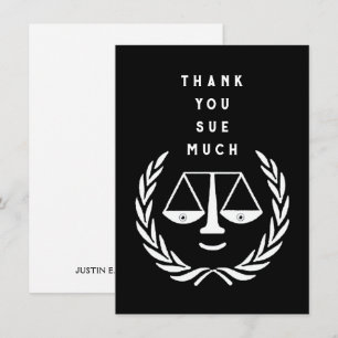 Tarjeta De Agradecimiento Abogado creativo