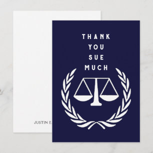 Tarjeta De Agradecimiento Abogado Creativo