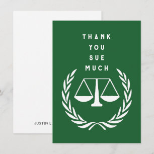 Tarjeta De Agradecimiento Abogado Creativo