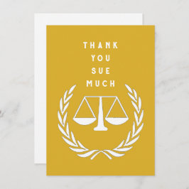 Tarjeta De Agradecimiento Abogado creativo