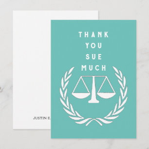Tarjeta De Agradecimiento Abogado creativo