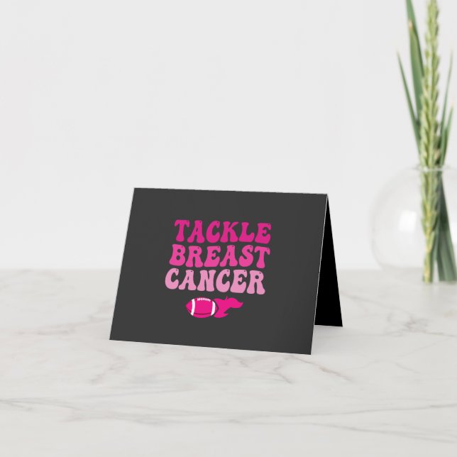 Tarjeta De Agradecimiento Abordar el cáncer de mama Gracioso regalo de fútbo (Anverso)