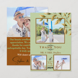 Tarjeta De Agradecimiento Abraza la elegancia natural