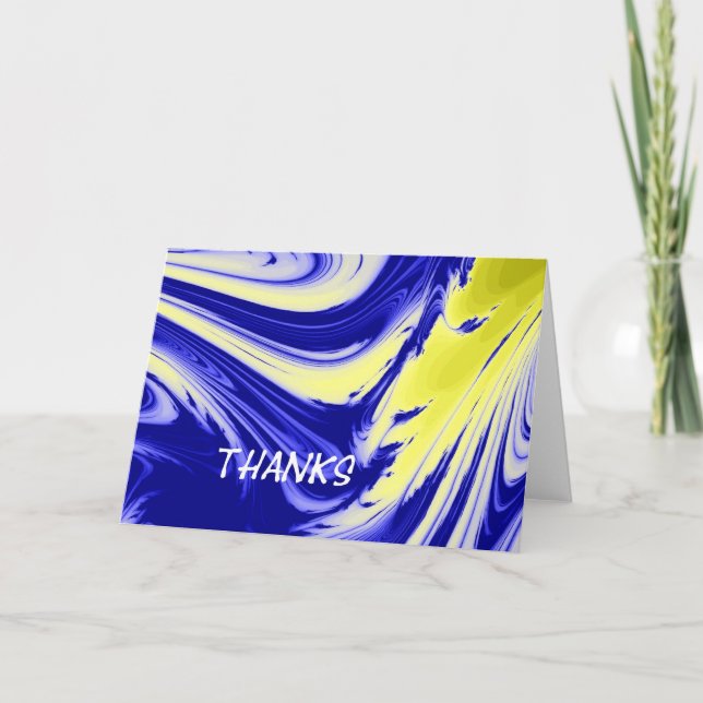 Tarjeta De Agradecimiento Abstacto Gracias (Anverso)