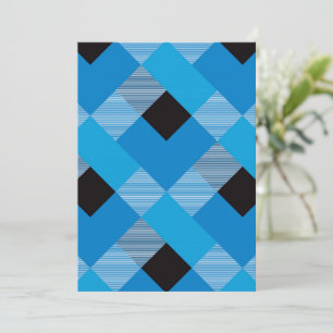 Tarjeta De Agradecimiento Abstracción cuadrada geométrica 3