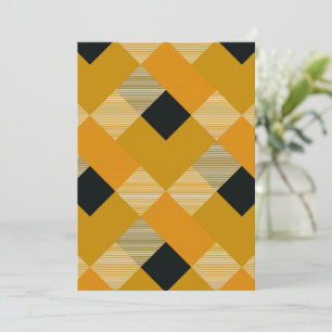 Tarjeta De Agradecimiento Abstracción geométrica cuadrada 9