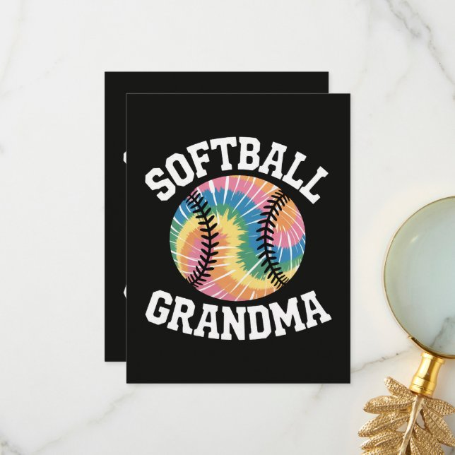 Tarjeta De Agradecimiento Abuela de sóftbol (Anverso/Reverso In Situ)